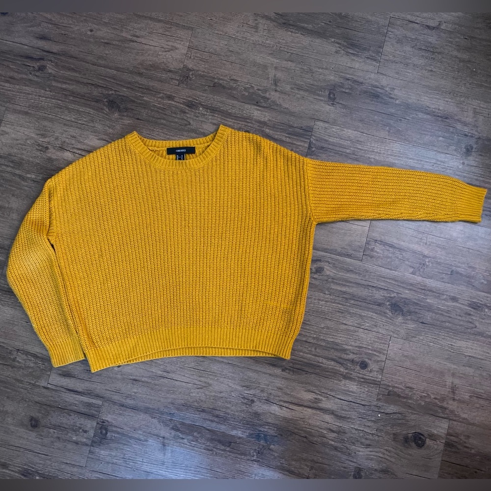 Forever 21 Mustard Crewneck